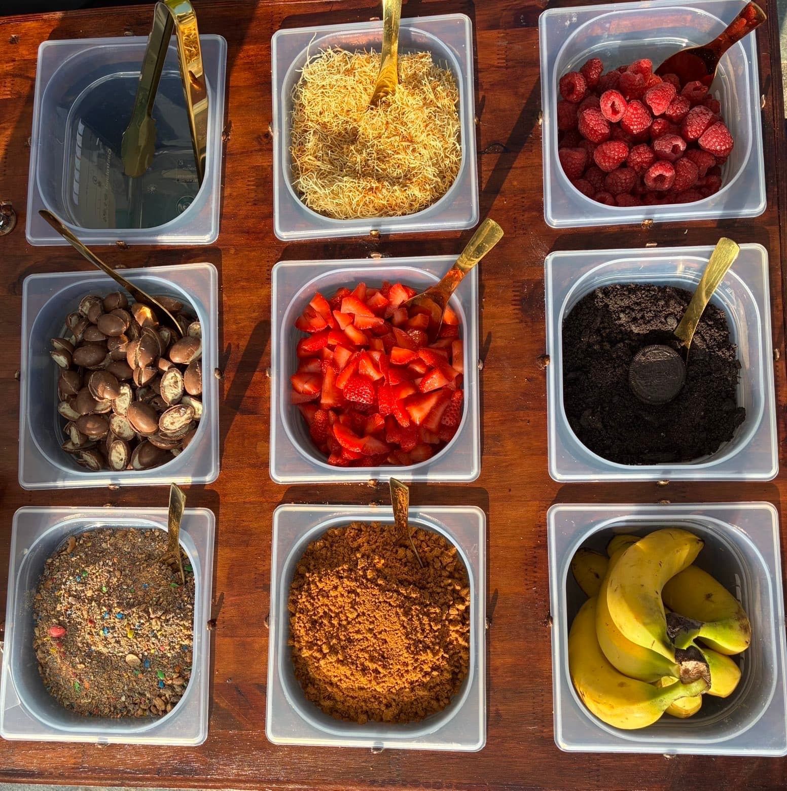 Sélection de toppings